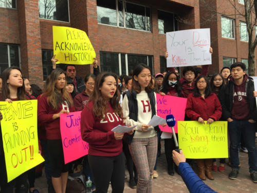 20150427 Harvard students protest